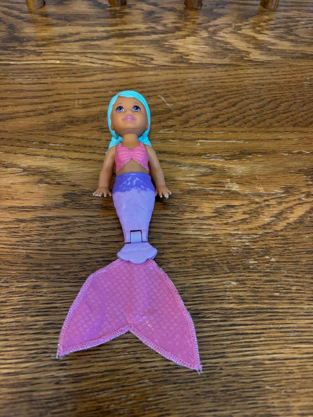 Mattel Barbie Chelsea Mermaid Doll GHW33 Blue Hair Pink Top